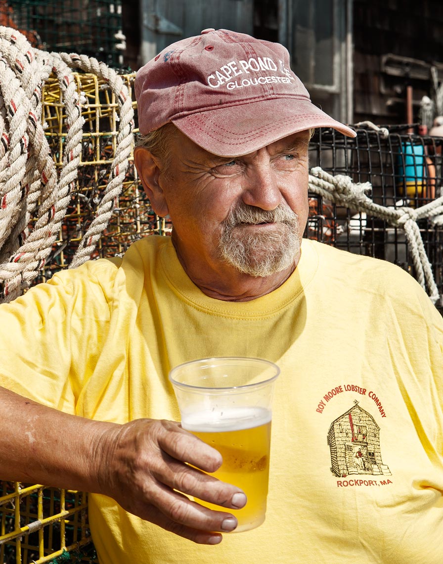 Portraits of Rockport MA fishermen and lobstermen for Canon USA