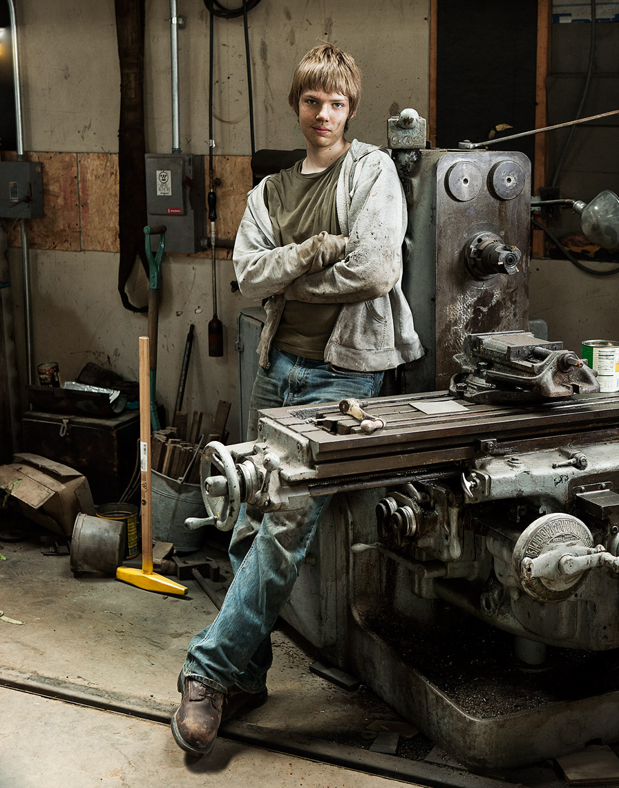 Portraits of trolley restoration workers at the Seashore Trolley Museum in Kennebunkport Maine for Canon USA